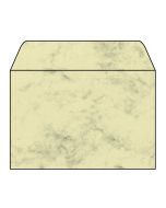 SIGEL DU011 : Lot de 25 enveloppes marbrées - 114 x 162 mm - Beige