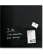Tableau magnétique en verre - 480 x 480 mm - Noir : SIGEL GL110 Modèle