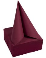 Serviettes de table Cocktail - 200 x 200 mm - Bordeaux PRO NAPPE Lot de 50 image