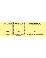 TOMBOLA Carnet de 100 tickets Jaune Modèle