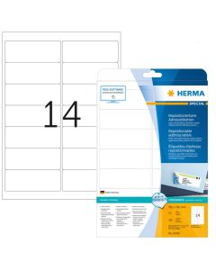 HERMA : Étiquettes adhésives blanches - Multi-usages - 99,1 x 38,1 mm - 10016