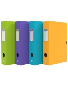 Boite de classement Memphis avec bouton - 60 mm - Assortiment : OXFORD Photo