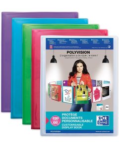 Photo Protège-documents personnalisable de 200 vues - Assortiment : OXFORD Polyvision