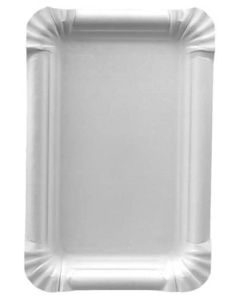 Assiette jetable en carton 130 x 200 mm PAP STAR Pure 11062 Lot de 250