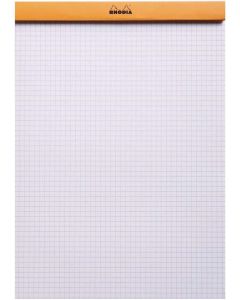 Bloc-Notes quadrillé - 210 x 297 mm A4 : RHODIA N°18 Couverture Orange Modèle