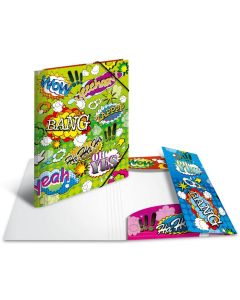 Chemise à rabats A4 - Motifs Comics HERMA