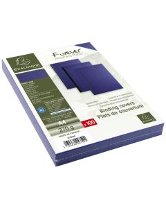 Couverture pour Reliure A4 - Grain toilé - Bleu foncé EXACOMPTA Image