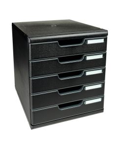 EXACOMPTA : Module de rangement 5 tiroirs Modulo - Noir 301414D