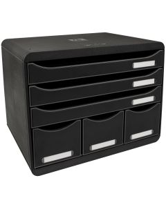 Caisson à 6 Tiroirs - Noir : EXACOMPTA Store-Box MAXI image