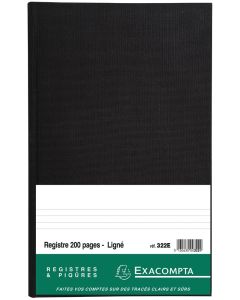 EXACOMPTA 322E Registre 200 pages lignées - 360 x 225 mm