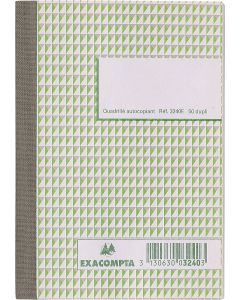 3240E Exacompta Manifold Quadrillé - Autocopiants Dupli - 148 x 105 mm