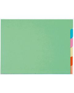 EXACOMPTA 336000E : Jeux de 6 chemises à onglets Super - A4 Assortiment