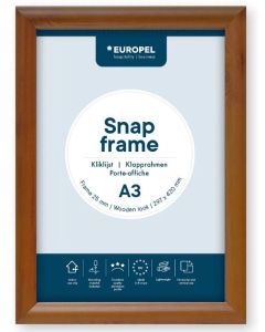 Cadre Porte affiche - A3 - Bois : EUROPEL image