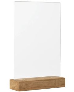 Présentoir de table avec socle en bois - A5 : EUROPEL image
