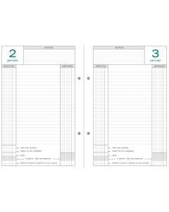 EXACOMPTA 38978E Agenda perpétuel de Caisse - Recharge Modèle