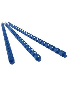 Baguettes de 21 anneaux - 10 mm - Bleu : GBC Lot de 100