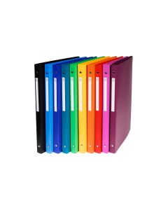 Exacompta 51299E : Classeur souple assortiment - 4 anneaux 