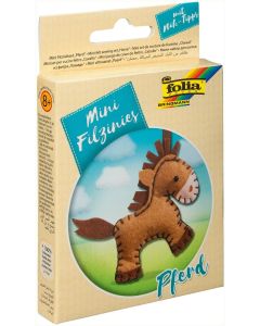 Kit de couture en feutrine pour fabriquer un Porte-clé - Cheval : FOLIA Filzinies Image