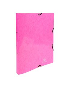 54894E Classeur Exacompta 2 Anneaux Rose Carte lustrée Iderama