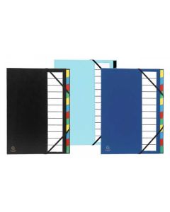 55330E EXACOMPTA  Trieur avec élastiques Assortiment photo