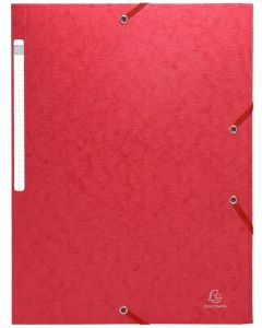 Chemise à élastiques Scotten sans rabat - Rouge EXACOMPTA Visuel