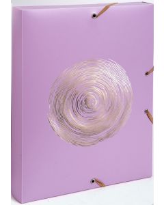 Boîte de classement - Dos 40 mm - Assortiment : EXACOMPTA Ellipse rose