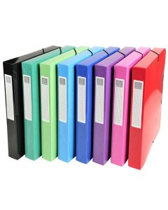 EXACOMPTA :  8 boîtes de classement 59929E  - Dos 40 mm - Assortiment 