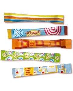 Sucre de canne en poudre en stick : HELLMA Lot de 500 Modèle