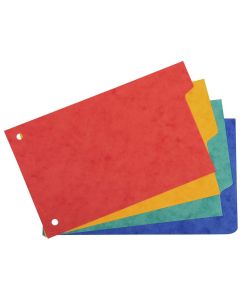 Jeu de 4 Intercalaires pour Classeur Fiches Bristol - 100 x 150 mm EXACOMPTA