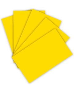 Carton de Bricolage A4 - Jaune banane - 300 g/m² : FOLIA Lot de 50 Visuel