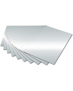 Carton de Bricolage 500 x 700 mm - Argent brillant - 300 g/m² : FOLIA Lot de 10 Visuel