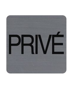 Plaque carrée adhésive de signalisation - Privé : EXACOMPTA image