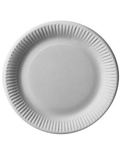 Assiette jetable en carton - Diamètre de 260 mm : PAP STAR Pure Lot de 25 Visuel