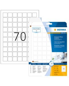 Étiquettes adhésives plastifiées - 24 x 24 mm - Très résistantes HERMA 8339 