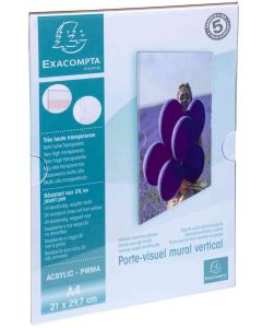 Pochette d'affichage - Vertical - A4 - Cristal : EXACOMPTA Office image