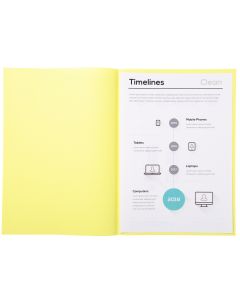 Sous-chemises pour dossier A4 Jaune EXACOMPTA 850105E