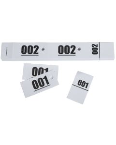 Ticket vestiaire blanc Carnet  96601E Exacompta exemple