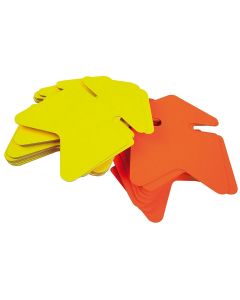 Carton fluo effaçable - Flèche - 160 x 240 mm - Jaune/Orange : AGIPA Lot de 10 Image