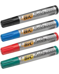 Lot de 4 marqueurs permanents 2000 - Assortiment : BIC Visuel