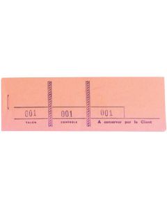BLOCS DE TICKETS :  Passe-partout - Carnet de coupon détachable  - Rose (Exacompta)