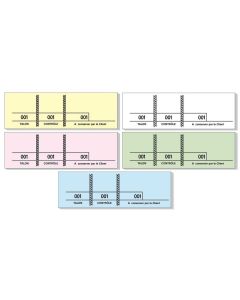 BLOCS DE TICKETS :  Lot de 1000 coupons détachables - Passe-partout  96499E (Exacompta)