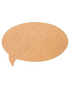 Tableau en liège mural - Bulle : SECURIT Silhouette Image