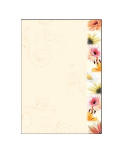 SIGEL DP788 : Lot de 50 feuilles de papier - Style de fleurs