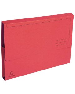 Lot de 50 Chemises à poche en carte recyclée - Rouge : EXACOMPTA Image