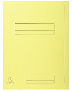 Lot de 50 Chemises rigides imprimées - Jaune EXACOMPTA Super 210 Image