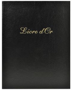 Livre d'or - Cuir Alpille - Noir - 260 x 220 mm EXACOMPTA Image