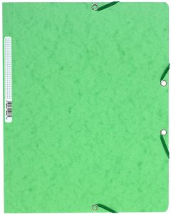 EXACOMPTA 5563E : chemises à élastiques sans rabats - Tilleul  (Classement)