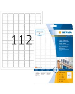 HERMA etiquettes blanches résistantes aux intempéries 25,4 x 16,9 mm 10916