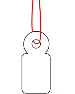 HERMA  : Lot de 1000 étiquettes à trou et ficelle 6919 - 10 x 22 mm (Affichage de prix)