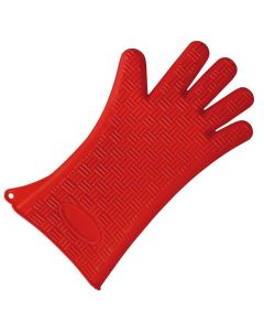 Photo Gant de protection thermique en silicone - Rouge HYGOSTAR Heatblocker